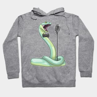 Snake Singer Microphone Music Hoodie